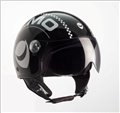 Helmo Demijet zugelassenen Helm Licht Helmo OMEN Black and Grey Hats Air Force