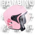 CGM Demijet Helmet Visor für Baby zugelassen DEVIL rosa Visier geformten Tradurre
