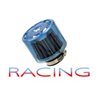 Racing Luftfilter Durchmesser 35 mm mit Schutz blau für Scooter
