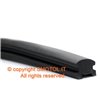 Profilo strisce pedane in gomma nera per VESPA PX 125 150 200 PK 50