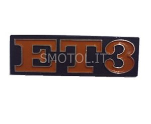 Plate "ET3" hinten für Vespa 125 ETR SPRING