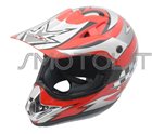 Casco integrale da cross enduro omologato Red