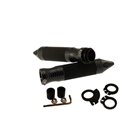 Manopole per moto con adattatore gas di colore CARBON LOOK