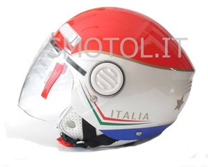 Casco demijet leggero omologato KAYE ITALIA NEW 2011 con visiera 