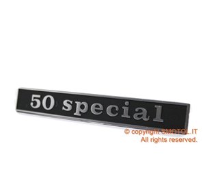 Plate "50 Special" back to the original Piaggio Vespa 50 Special