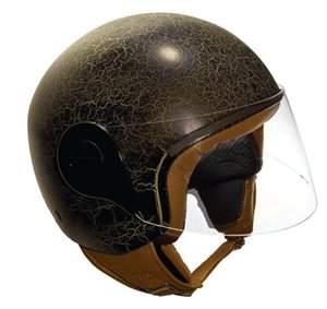 Casco demijet omologato Mivida Tornado con visiera di colore NERO