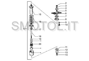 Tav 37 - Ammortizzatore posteriore