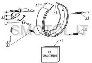 Tav 87 - Ganasce freno posteriore