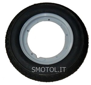 Ruota completa di pneumatico Michelin S83 3.00.10 VESPA 50 ET3 PK