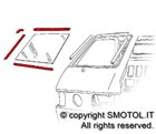 Serie listelli parabrezza vetro motocarro APE TM P 703 diesel benzina