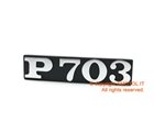 Targhetta laterale " P703 " APE TM 703 FL Diesel