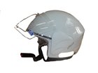 Casco demijet omologato bianco con visiera