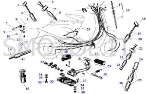 Tav  6 - Trasmissioni Vespa 50 L