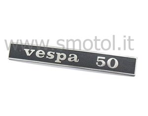 Zurück Platte "Vespa 50" für Vespa 50 NLR