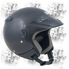 Casco demijet omologato RHULE BASIC nero lucido con berretto