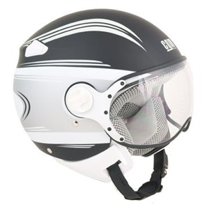 Casco demijet omologato con visiera sagomata