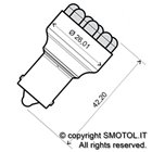 Lampade 12 Volt a LED BA15S S25 12 Arancione