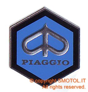 SMALL 26 mm Sechskant Schild Aufkleber für Piaggio Vespa