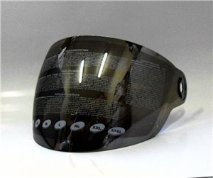 Visier für Helm CGM 107 Silber glänzende Spiegel