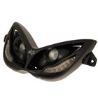Scheinwerfermaske CARBON mit Halogenlampe + LED NITRO AEROX