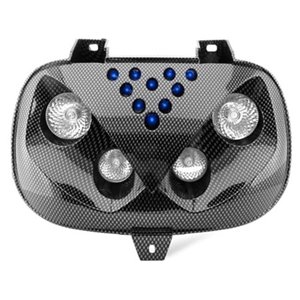 Fanale anteriore maschera CARBON LOOK con faro alogeno + LED BW'S