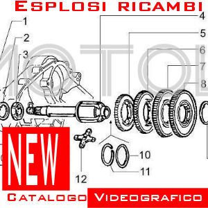 Tav 24 - Telaio Ape 601 - _Esplosi Ricambi T24_A601 : Vendita Ricambi e  accessori scooter vespa e moto